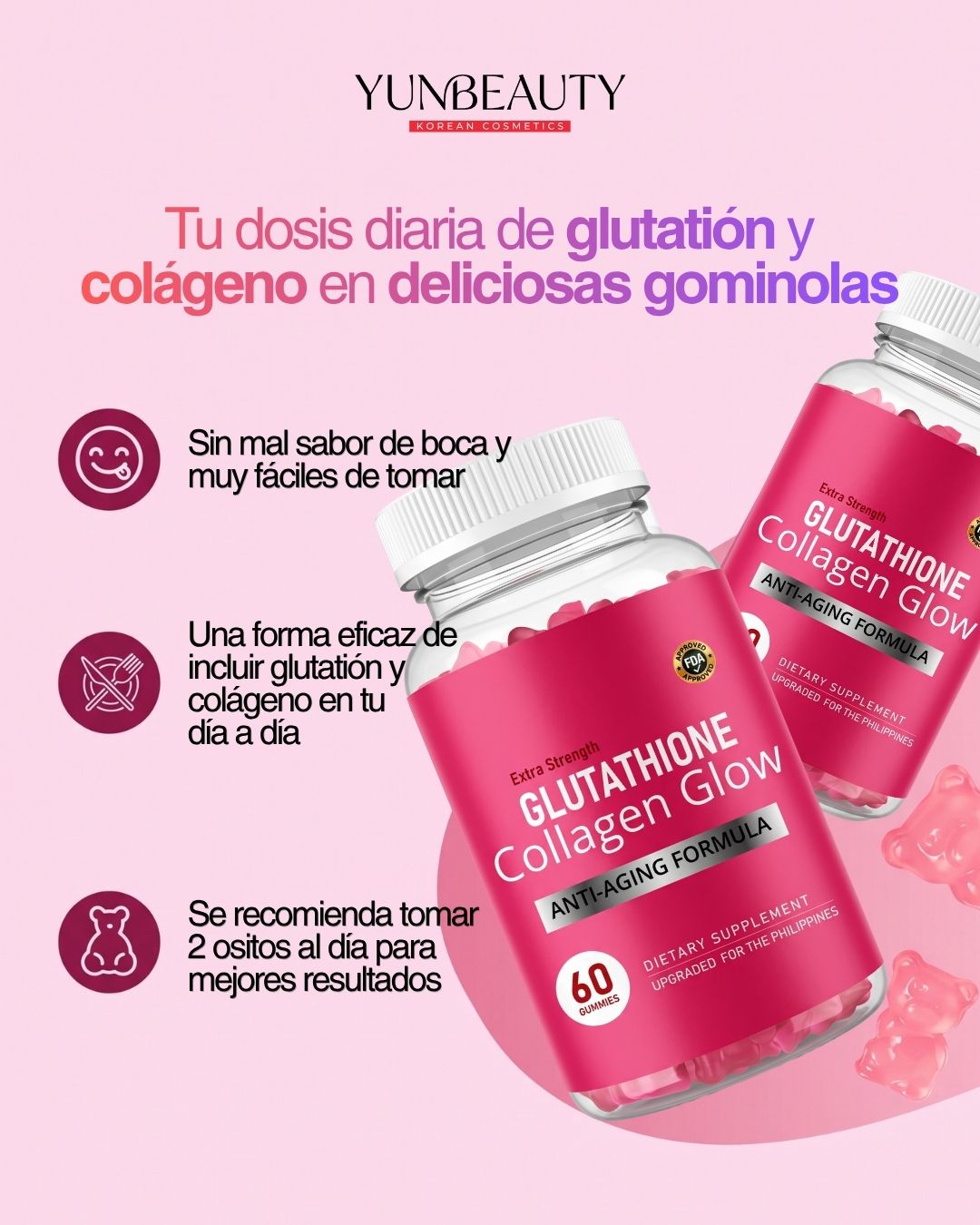 Gominolas Colágeno + Glutatión Antiedad